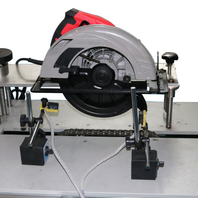 Iec60745-2-5 χαμηλότερος εξοπλισμός δοκιμής διάρκειας φρουράς και δοκιμής στενού χρόνου με το κυκλικό πριόνι στο Α 90°Cut