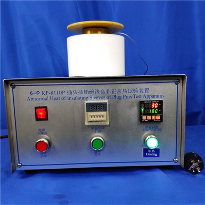 Συσκευές για την αντίσταση στην ανώμαλη θερμότητα της μόνωσης των μανικιών των καρφιτσών βουλωμάτων, εξοπλισμός δοκιμής IEC 60884-1