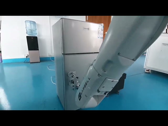 εταιρικά βίντεο περίπου Robotic arm for microwave door durability test