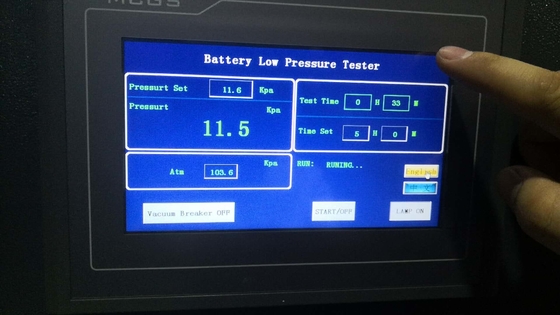 IEC62133 αίθουσα χαμηλής πίεσης μπαταριών λίθιου προτάσεων 7.3.7 για να μιμηθεί τη δοκιμή μεγάλου υψομέτρου