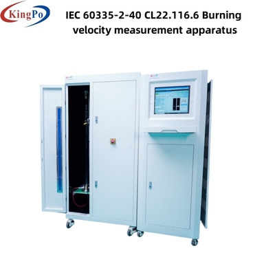 Η IEC 60335-2-40 CL22.116.6 Μηχανή μέτρησης ταχύτητας καύσης με φιλική προς το χρήστη σχεδίαση